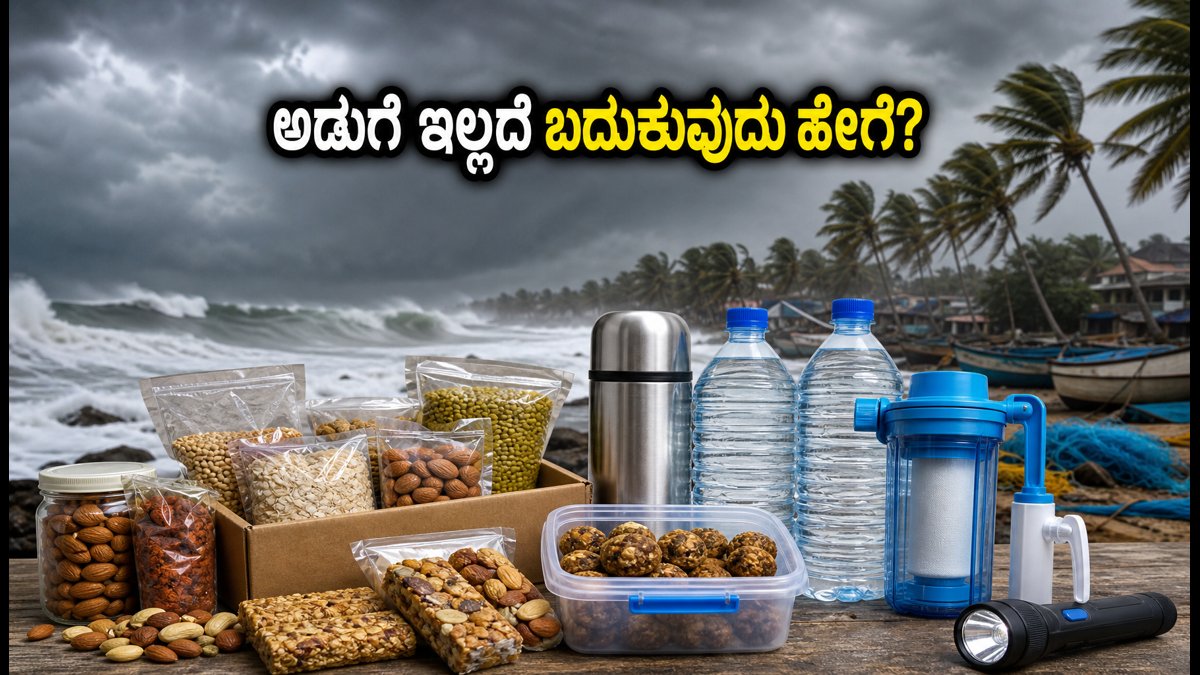 ಅರ್ನಬ್ ಚಂಡಮಾರುತದ ಅಬ್ಬರ: ಅಡುಗೆ ಇಲ್ಲದೆ 48 ಗಂಟೆಗಳ ಕಾಲ ಬದುಕುವುದು ಹೇಗೆ?
