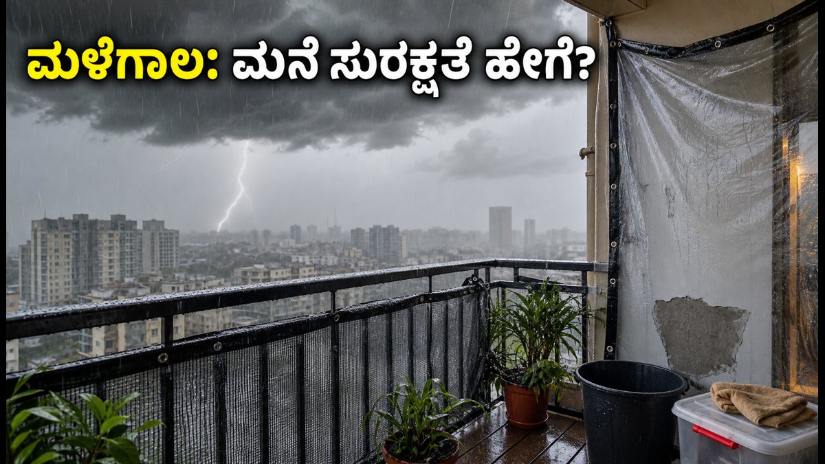 ದೆಹಲಿ ಮಳೆ ಎಚ್ಚರಿಕೆ: ಬಿರುಗಾಳಿ-ಮಳೆಯಿಂದ ಮನೆ ಮತ್ತು ಬಾಲ್ಕನಿ ರಕ್ಷಿಸಲು 20 ನಿಮಿಷದ ಸಿಂಪಲ್ ಟಿಪ್ಸ್