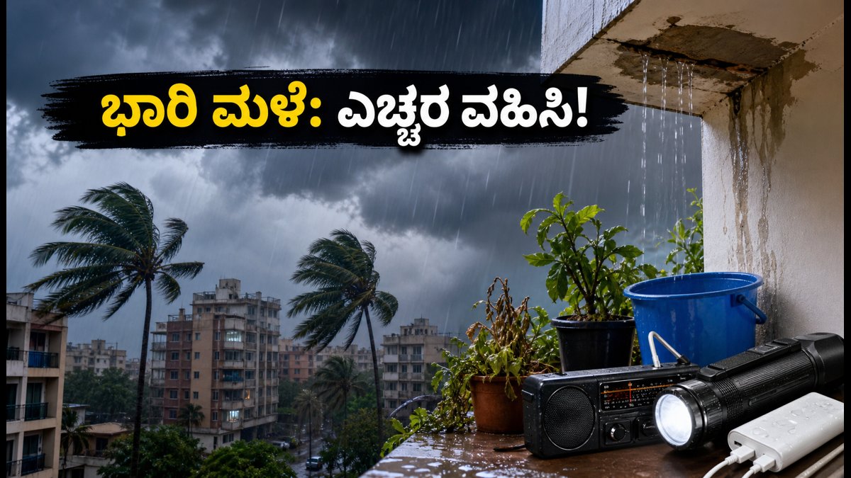 IMD ಅಲರ್ಟ್: ದಕ್ಷಿಣ ಭಾರತದಲ್ಲಿ ಭಾರಿ ಮಳೆ, ಬಿರುಗಾಳಿ - ನಿಮ್ಮ ಸುರಕ್ಷತೆಗಾಗಿ ಈ ಮುನ್ನೆಚ್ಚರಿಕೆಗಳನ್ನು ತಪ್ಪದೇ ಪಾಲಿಸಿ!