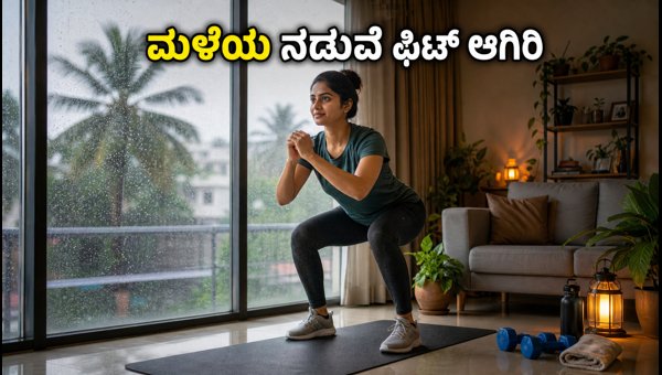 Kerala Orange Alert 2026: Simple Indoor Exercises to Stay Fit During Heavy Rains and Power Cuts