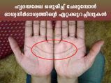 രണ്ട് കൈയ്യിലേയും ഈ രേഖ ചേരുമ്പോള്‍ അര്‍ദ്ധ ചന്ദ്രനോ പങ്കാളി ഈ തരക്കാരനാവും