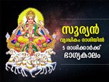 സൂര്യന്‍ വൃശ്ചികം രാശിയില്‍; ഈ 5 രാശിക്കാര്‍ക്ക് ഭാഗ്യകാലം