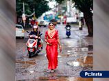 റോഡിലെ കുഴികളില്‍ വൈറലായി വധുവിന്റെ ഫോട്ടോഷൂട്ട്