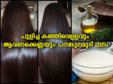 പുളിച്ച കഞ്ഞിവെള്ളത്തില്‍ 4-5 തുള്ളി ആവണക്കെണ്ണ: മുടി പനങ്കുലപോലെ വരും