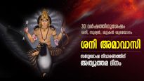 സകല ദോഷങ്ങളും നീക്കുന്ന അത്യുത്തമ ദിനം; ശനി അമാവാസിയില്‍ ഇത് ചെയ്താല്‍ ജീവിതം മാറും 