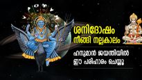 ശനിദോഷം നീങ്ങി നല്ലകാലം നിശ്ചയം വരും; ഹനുമാന്‍ ജയന്തിയില്‍ ഈ പരിഹാരം നല്‍കും ഫലം