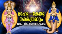 നിഴല്‍ഗ്രഹങ്ങള്‍ക്ക് സ്ഥാനചലനം, രാഹുകേതുക്കളുടെ നക്ഷത്രമാറ്റം; മേടം-മീനം രാശിഫലം, ജീവിതം മാറും