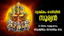 Surya Gochar 2023:  സൂര്യന്‍ വൃശ്ചികത്തില്‍, 30 നാള്‍ മാറ്റം പ്രകടം, ലോകത്തും ജനങ്ങളിലും സ്വാധീനം