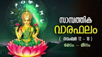 സര്‍വ്വാഭീഷ്ടസിദ്ധി, ഈശ്വരകൃപയാല്‍ അപ്രതീക്ഷിത ഭാഗ്യം; സാമ്പത്തിക വാരഫലം
