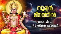 ഏപ്രില്‍ 14 വരെ ജീവിതം മാറും, സൂര്യന്‍ മീനത്തില്‍; 12 രാശിക്കും ഗുണദോഷഫലങ്ങള്‍