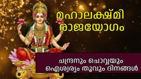 മിഥുനം രാശിയില്‍ ചന്ദ്രനും ചൊവ്വയും, മഹാലക്ഷ്മി പടിവാതിലില്‍; ഐശ്വര്യം വന്നുനിറയും