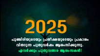 Happy New Year 2025 Wishes : പുതുവര്‍ഷത്തില്‍ പ്രിയപ്പെട്ടവര്‍ക്ക് കൈമാറാം ഈ സന്ദേശങ്ങള്‍
