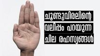 നിങ്ങളുടെ ചൂണ്ടുവിരല്‍ ഇങ്ങനെയെങ്കില്‍ ഭാഗ്യനിര്‍ഭാഗ്യം ഇപ്രകാരം ആയുസ്സൊഴികേ എല്ലാം നേരത്തെയറിയാം