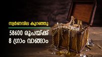 Gold Rate Today Sees Small Dip; 14 Carat Gold at Rs 58600 for 8 Grams, Latest Gold Price Inside | സ്വര്‍ണവില ഇന്ന് കുറഞ്ഞു; 58600 രൂപയ്ക്ക് എട്ട് ഗ്രാം സ്വര്‍ണം കിട്ടും, കൂടെ പണിക്കൂലിയും, ഇന്നത്തെ വില