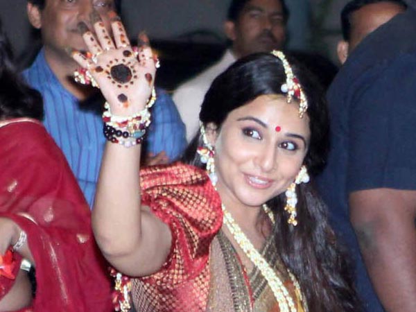 വിദ്യാ ബാലന്റെ വിവാഹത്തലേന്ന്...