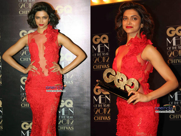 ചുവപ്പു ലേസ് ഗൗണില്‍ 