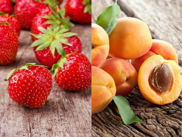 സ്ട്രോബറിയും, ആപ്രിക്കോട്ടും