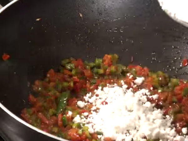 Paneer Capsicum Burji