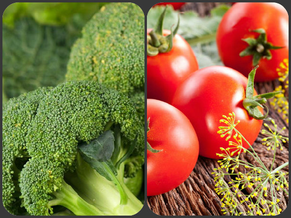 ബ്രൊക്കോളിയും തക്കാളിയും 