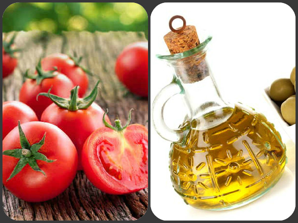 തക്കാളിയും ഒലിവ് ഓയിലും