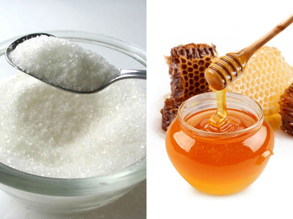 പഞ്ചസാര, അരിപ്പൊടി, തേന്‍