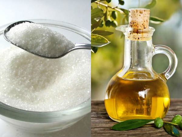 പഞ്ചസാരയും ഒലീവ് ഓയിലും