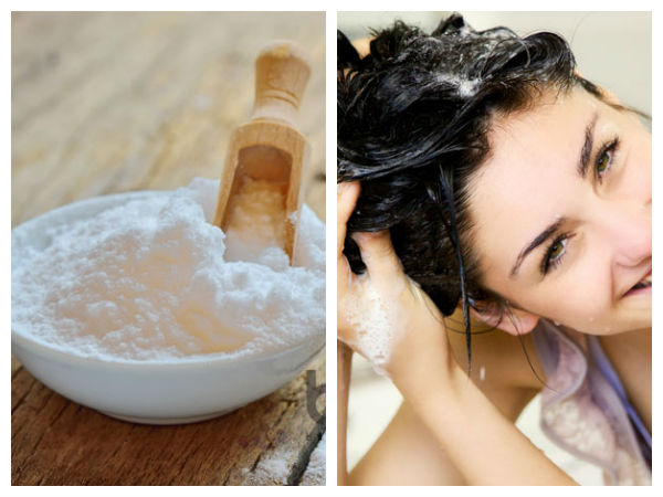 ഷാമ്പൂ + ബേക്കിഗ് സോഡ