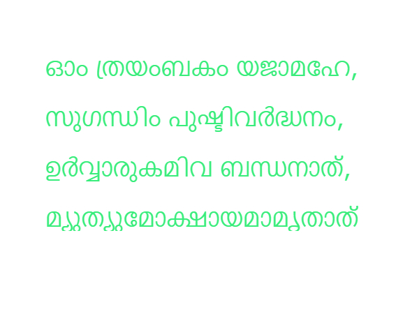 മഹാമൃത്യുഞ്ജയ മന്ത്രം ഇങ്ങനെ ചൊല്ലിയാല് മഹാമൃത്യുഞ്ജയ മന്ത്രം ഇങ്ങനെ ചൊല്ലിയാല്