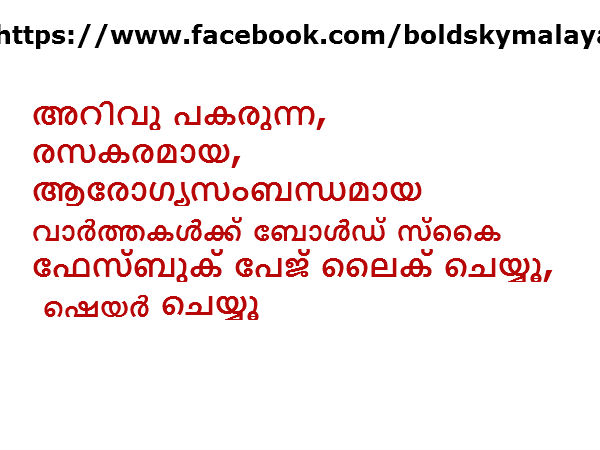 ബോള്‍ഡ് സ്‌കൈ ഫേസ്ബുക് പേജ് ലൈക് ചെയ്യൂ