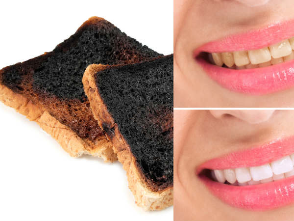 1 മിനിറ്റില്‍ പല്ലു വെളുക്കാന്‍ കരിഞ്ഞ ബ്രെഡ്