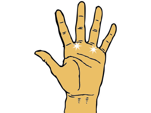 കൈയ്യിലെ നക്ഷത്ര ചിഹ്നം