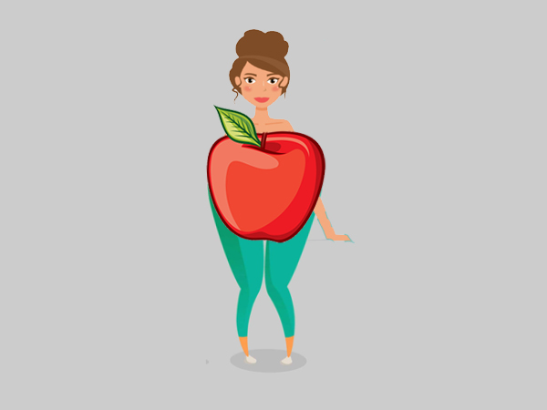 ഭാരവും ആപ്പിള്‍ ഷേപ്പും