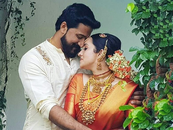 Actress Bhamas Stunning Wedding Day Look