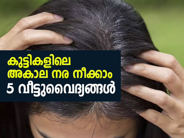 കുട്ടികളില്‍ നരച്ച മുടിനീക്കാനുള്ള വീട്ടുവൈദ്യങ്ങള്‍