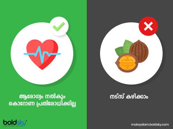നട്സ് കഴിക്കാം - ആരോഗ്യം നൽകും കൊറോണ പ്രതിരോധിക്കില്ല
