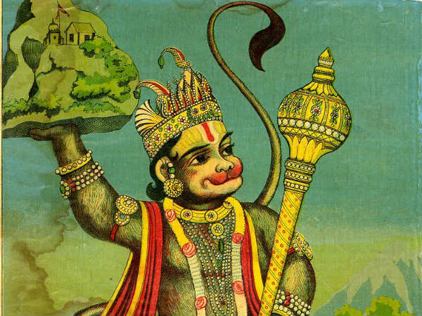 സഞ്ജീവനി വഹിക്കുന്ന ഹനുമാന്‍