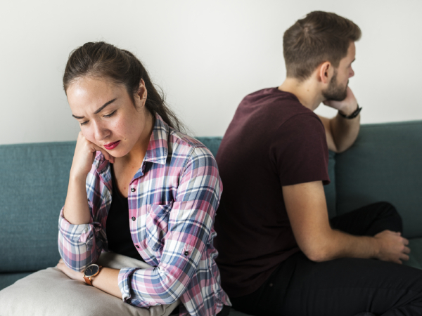 unhappy couple