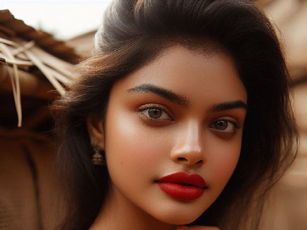 woman with red lips woman with red lips