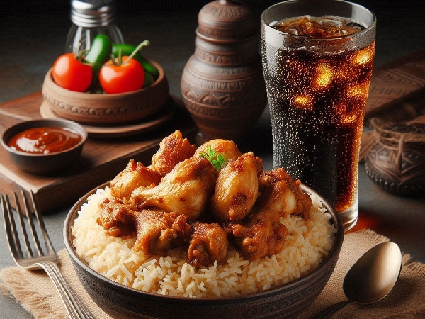 kuzhi mandi and soft drinks