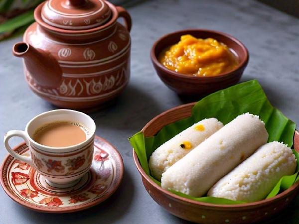 puttu and tea