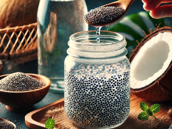 chia seeds soaked in coconut water for weight loss