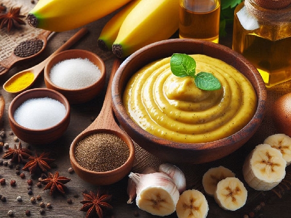 mustard and banana paste