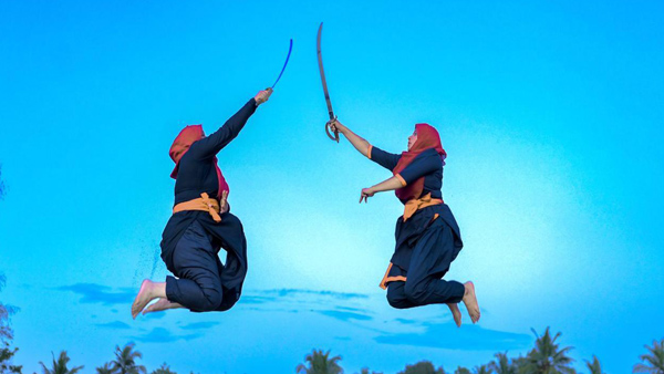 Kalari Gurukkal Haneefa and Daughter Arifa
