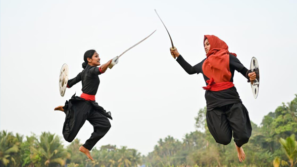 Kalari Gurukkal Haneefa and Daughter Arifa