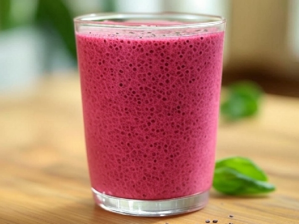 beetroot chia seeds drink