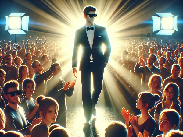 men surrounded with people