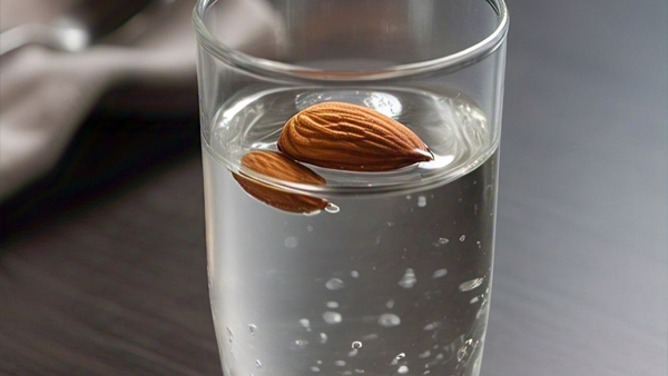 Soaked almonds for skin radiance