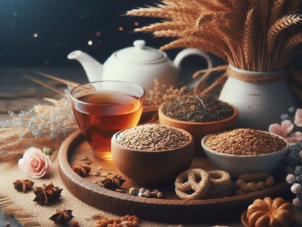 whole graine and tea