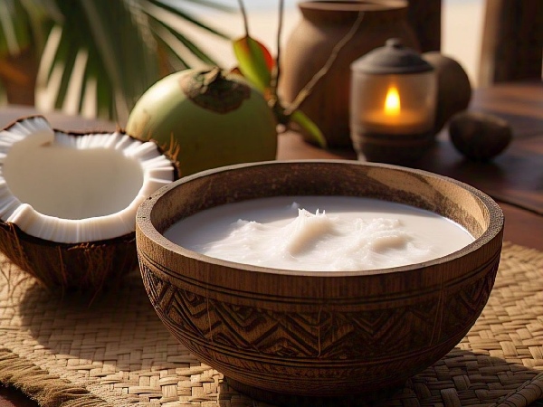 coconut milk for strong and healthy hair