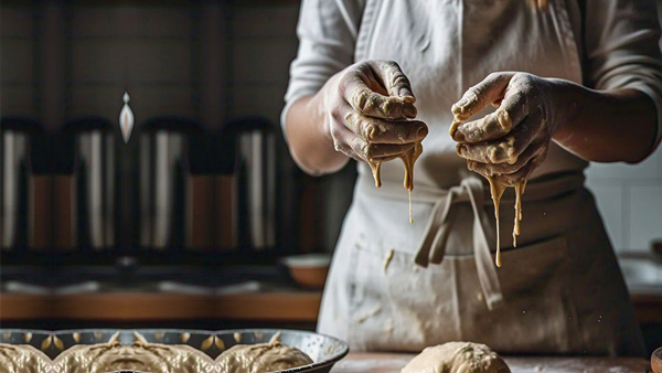 Sticky Dough from Your Fingers